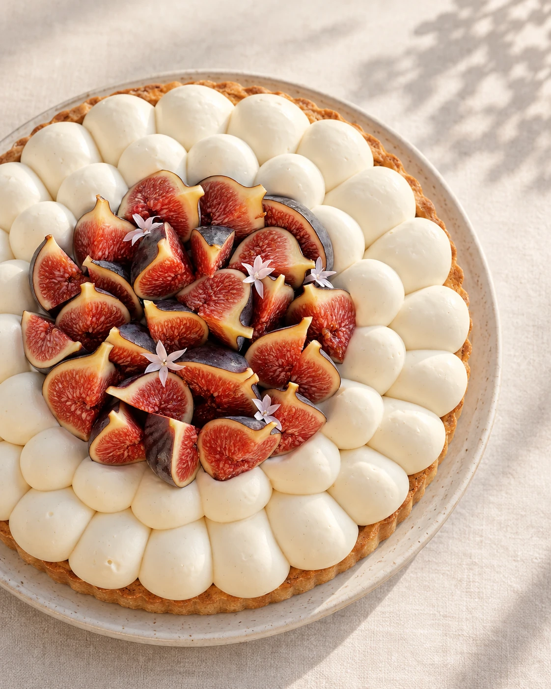 Tarte aux figues fraîches et crème d’amande